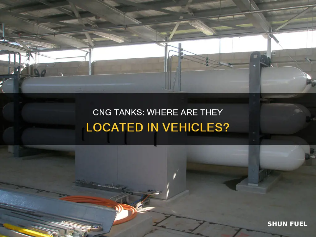 where is a cng fuel tank located