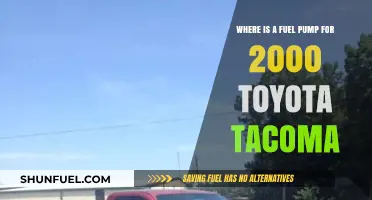 Locating the Fuel Pump in a 2000 Toyota Tacoma: A Guide