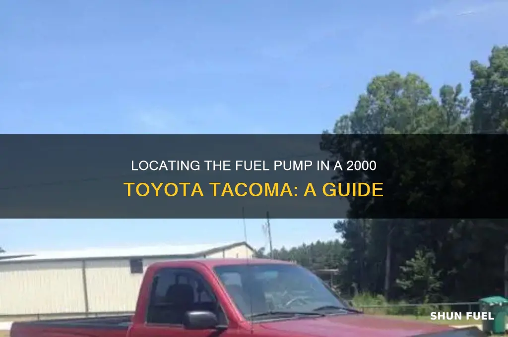 where is a fuel pump for 2000 toyota tacoma