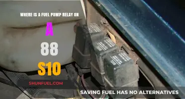 Locating the Fuel Pump Relay on a 1988 S10 Pickup
