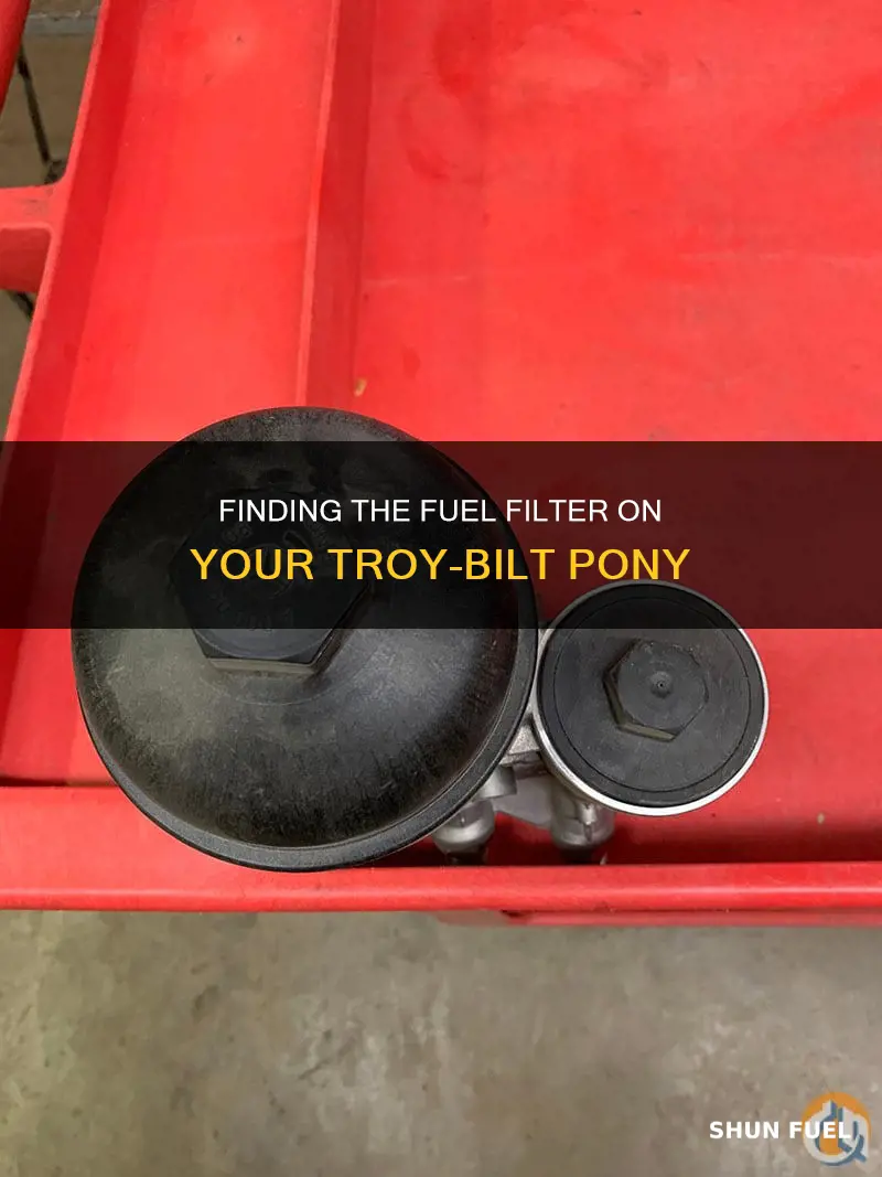 where is a troy built pony fuel filter