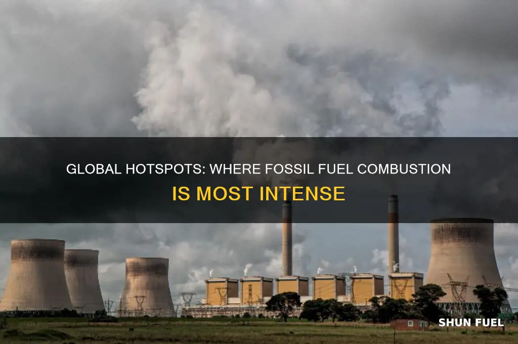 where is burning fossil fuels happening