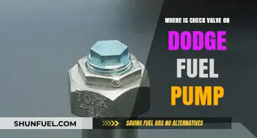 Locating the Check Valve on a Dodge Fuel Pump: A Guide