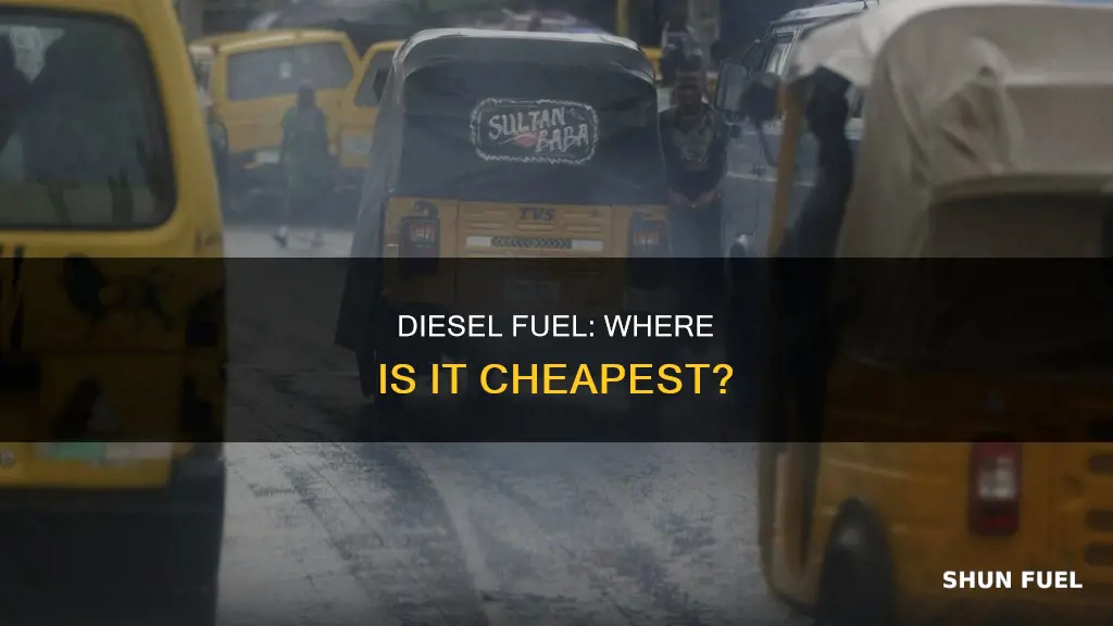where is diesel fuel cheapest