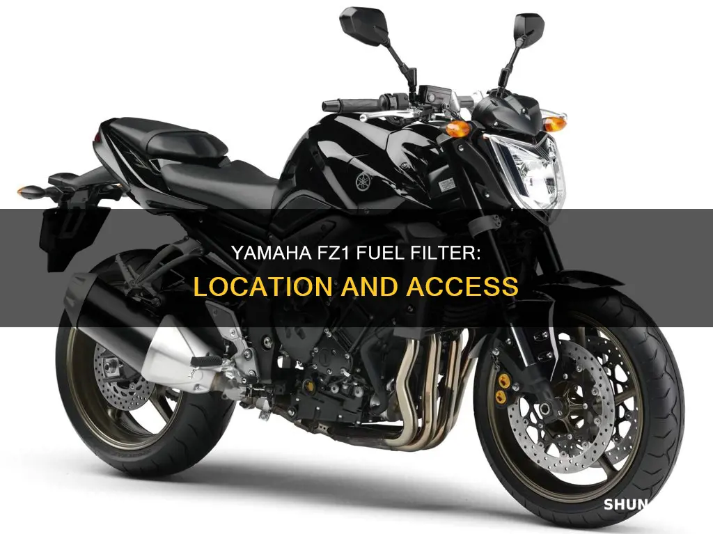 where is fuel filter 05 yamaha fz1