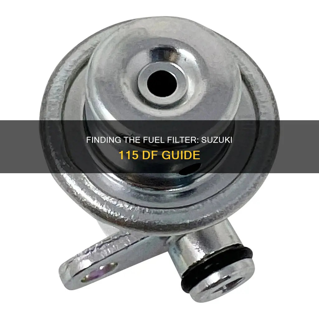 where is fuel filter 115 df suzuki