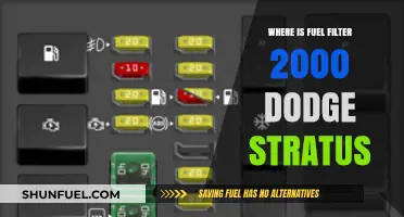 Locating the Fuel Filter in a 2000 Dodge Stratus