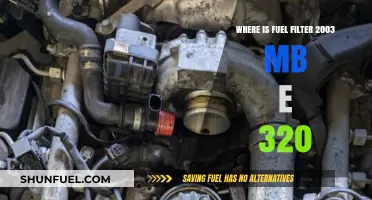 Locating the Fuel Filter in a 2003 Mercedes-Benz E320