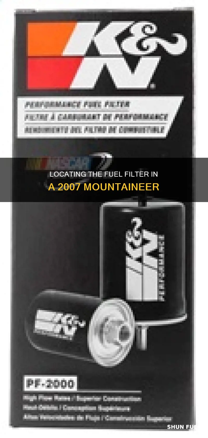 where is fuel filter 2007 mountianeer