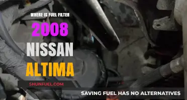 Locating the Fuel Filter in a 2008 Nissan Altima