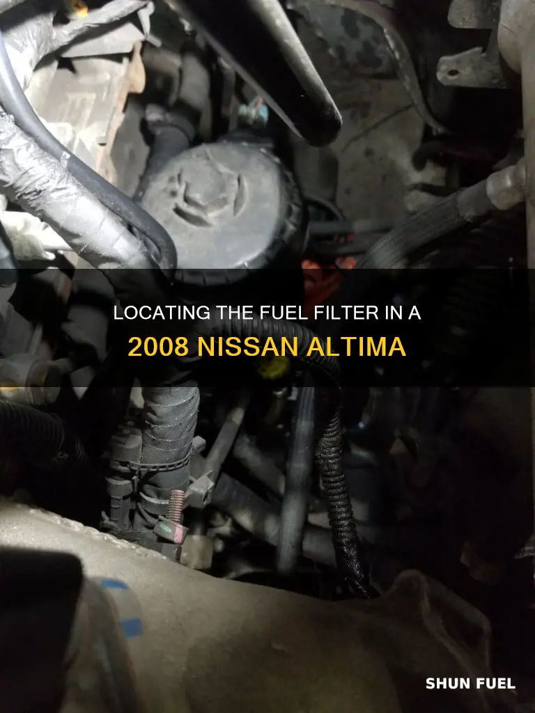 where is fuel filter 2008 nissan altima