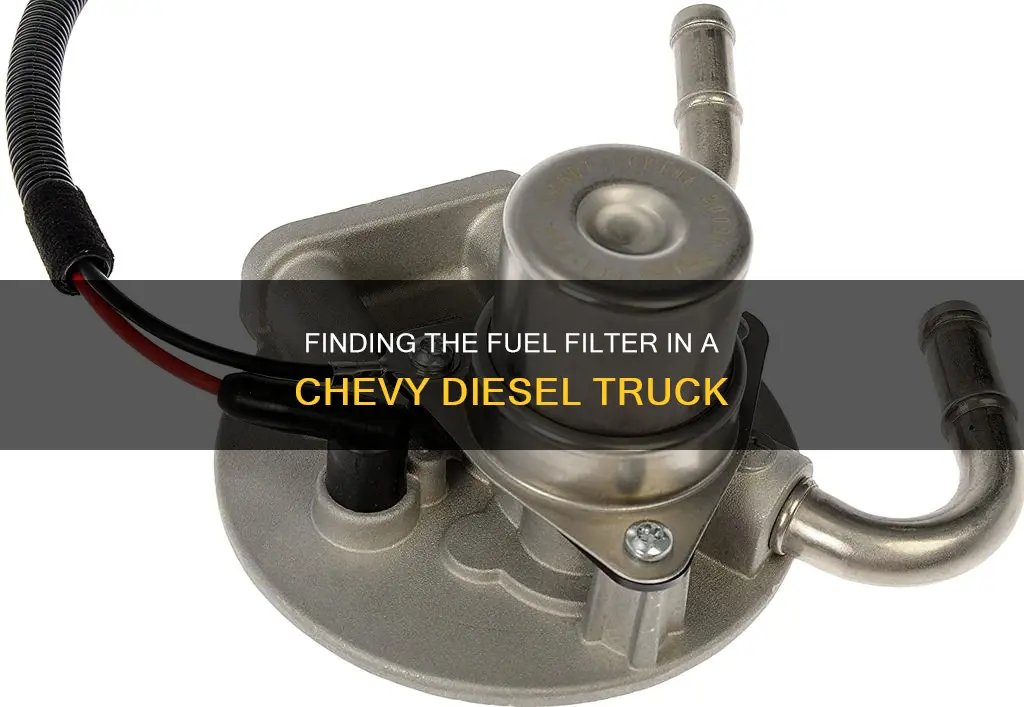 where is fuel filter 2010 chevy 1 ton diesel truck