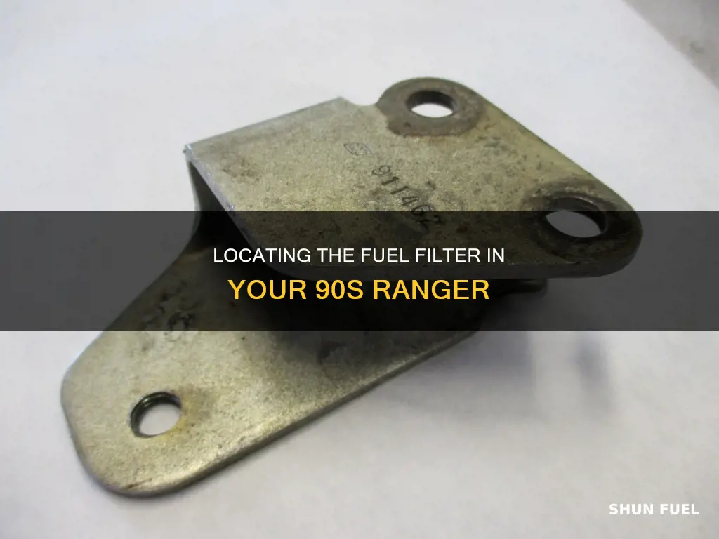 where is fuel filter 90 ranger