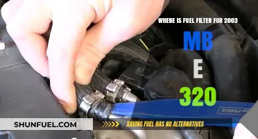 Fuel Filter Location for 2003 MB E 320