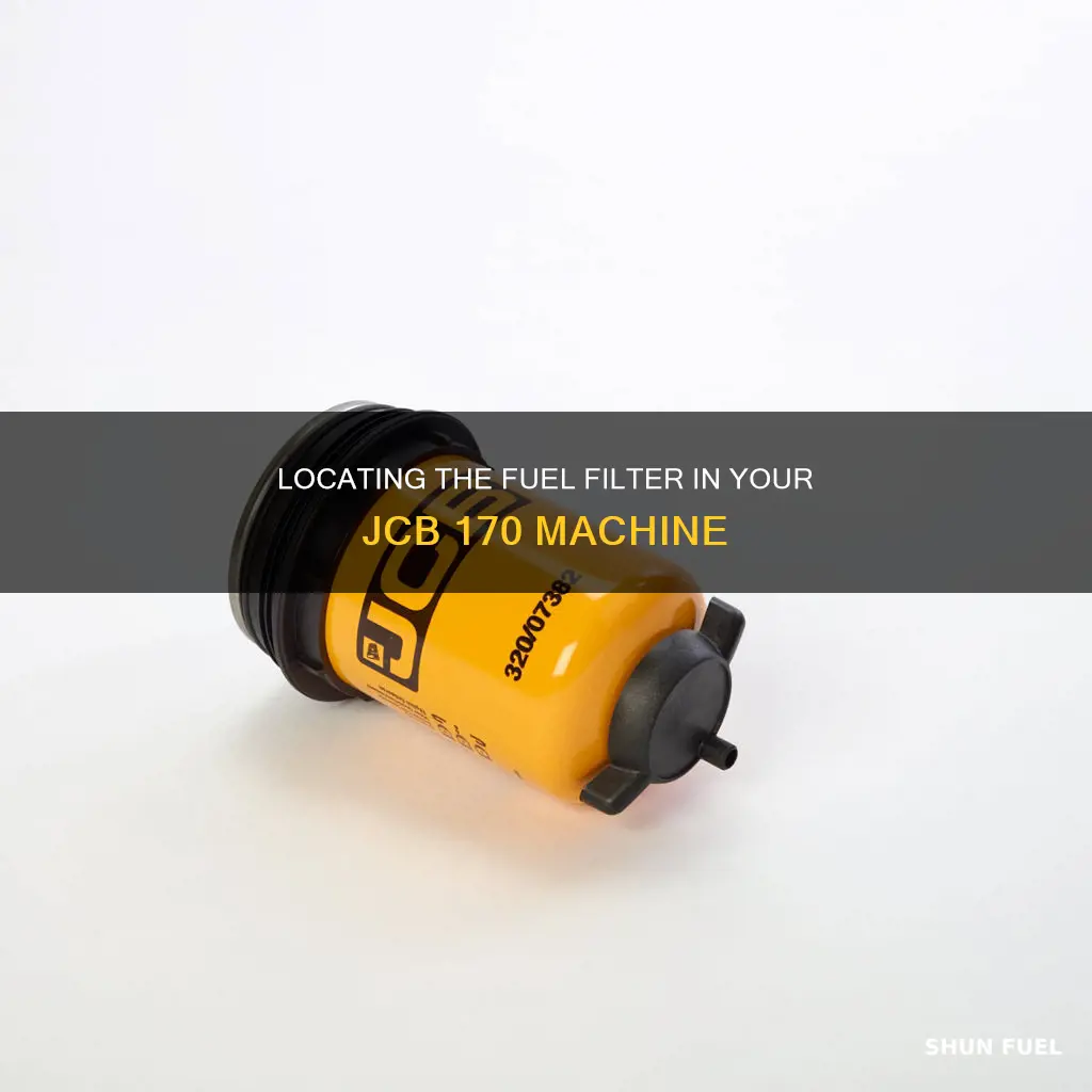 where is fuel filter jcb 170