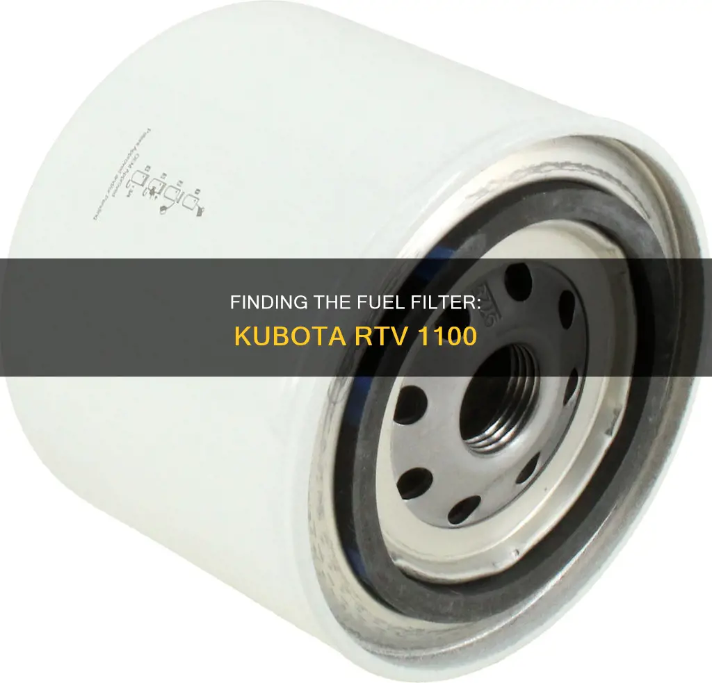 where is fuel filter kubota rtv 1100