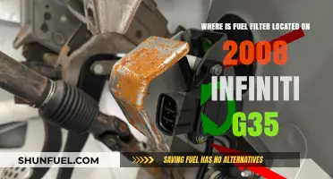 Fuel Filter Location for 2008 Infiniti G35 Models
