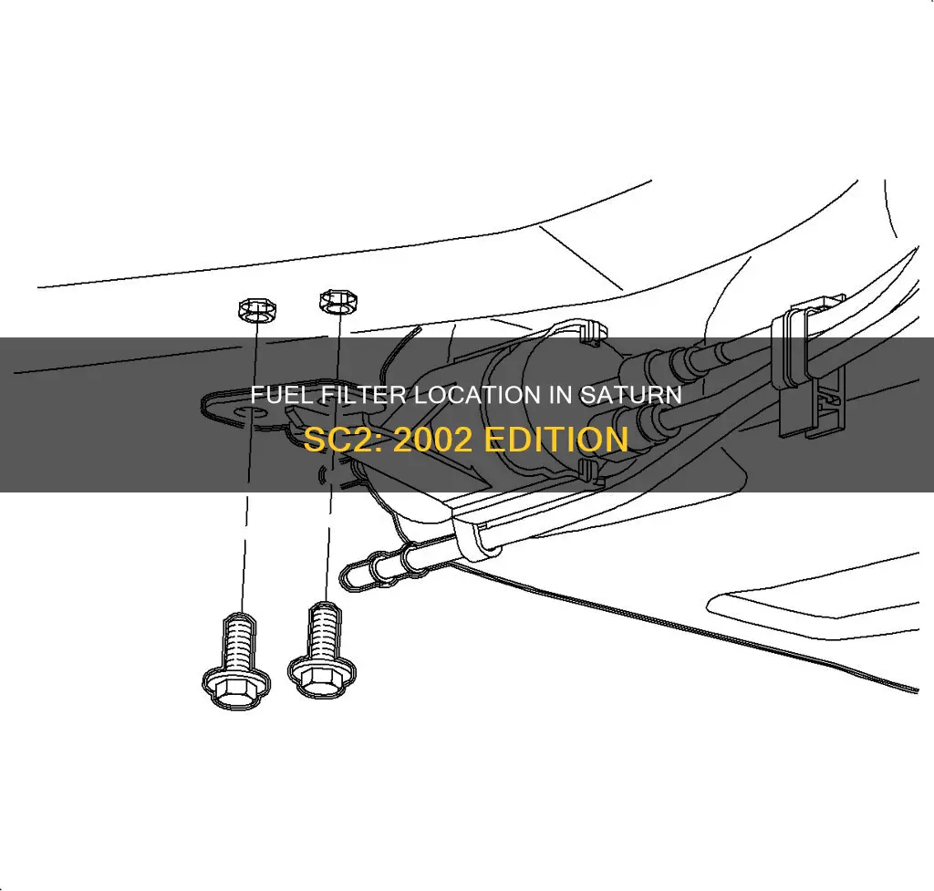 where is fuel filter located on saturn sc2 2002