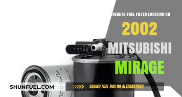 Locating the Fuel Filter in a 2002 Mitsubishi Mirage