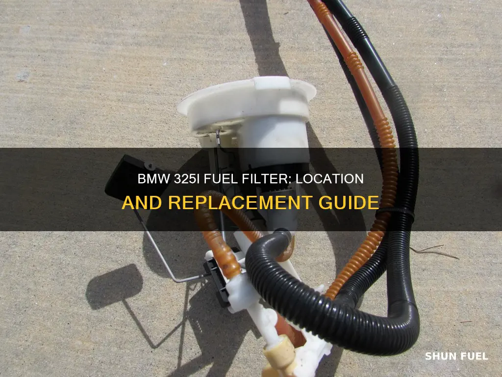 where is fuel filter on 03 325i