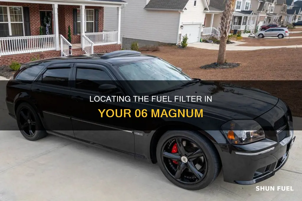 where is fuel filter on 06 magnum