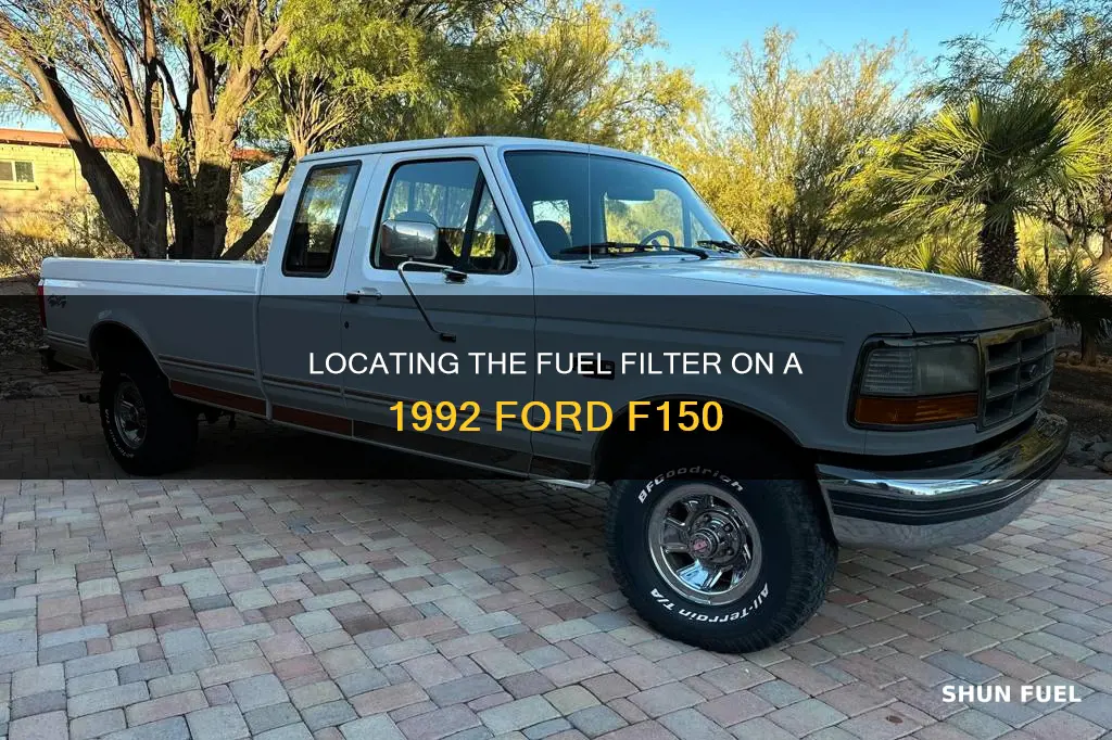 where is fuel filter on 1992 ford f150