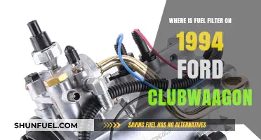 Locating the Fuel Filter in a 1994 Ford Clubwagon