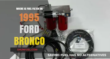 Locating the Fuel Filter in a 1995 Ford Bronco