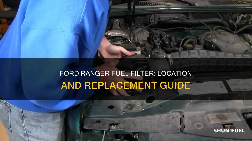 where is fuel filter on 1996 ford ranger