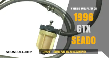 Seadoo GTX 1996 Model: Locating the Fuel Filter