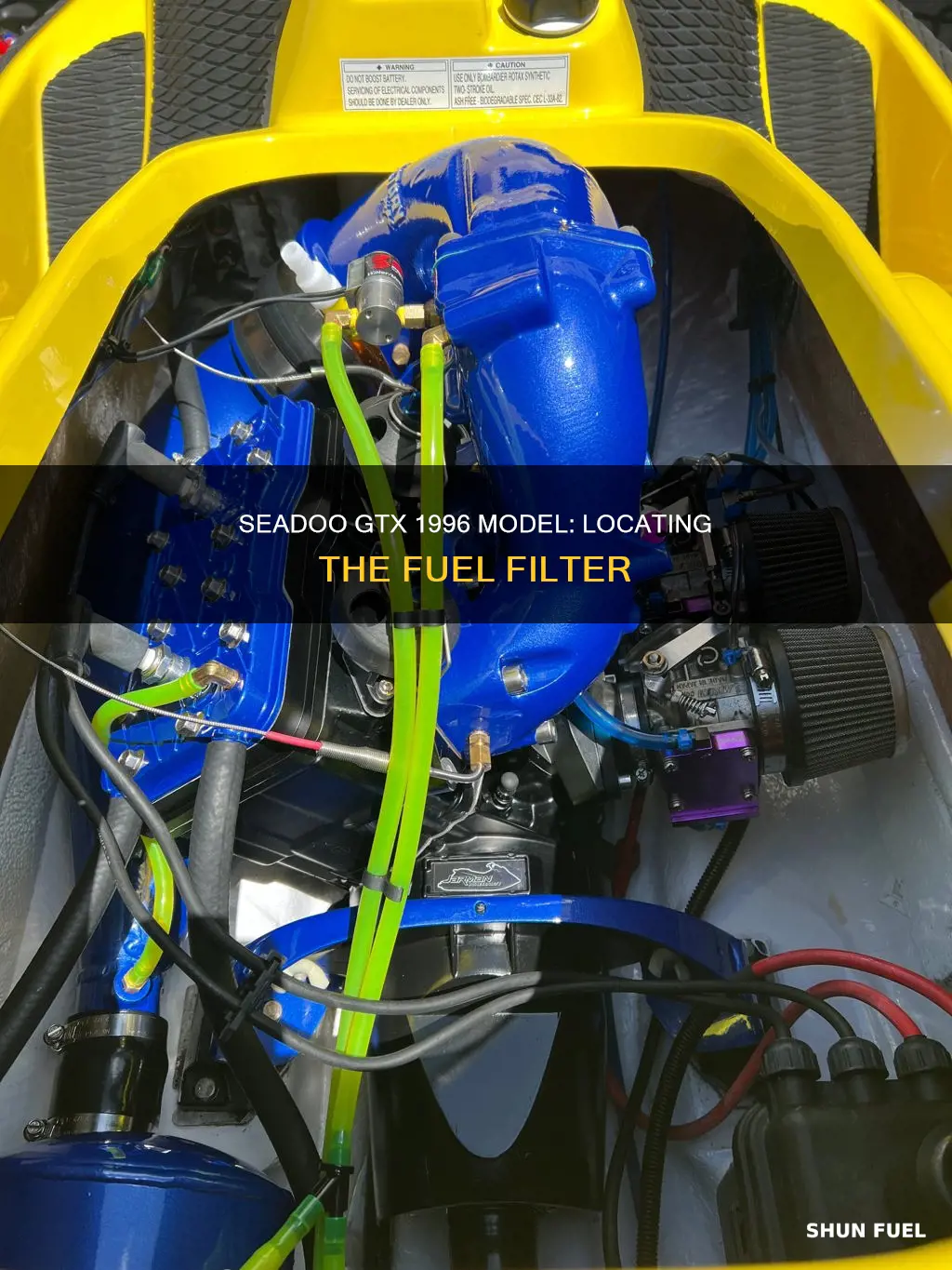 where is fuel filter on 1996 gtx seado