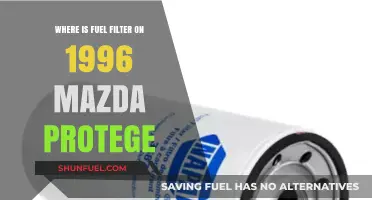 Mazda Protege Fuel Filter: Location and Access