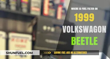 Locating the Fuel Filter on a 1999 VW Beetle