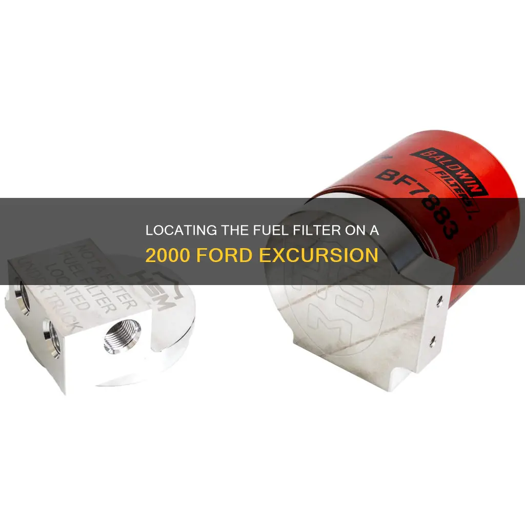 where is fuel filter on 2000 ford excursion