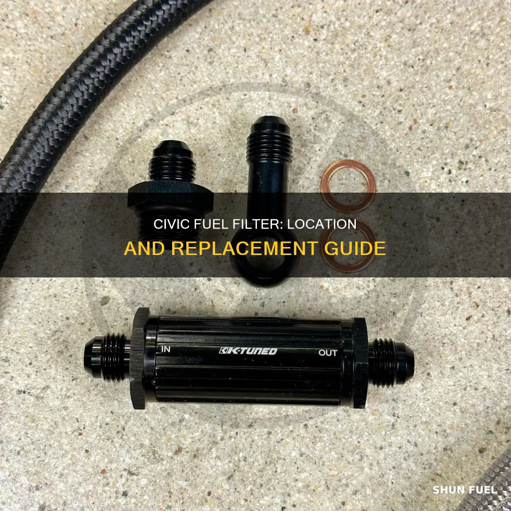 where is fuel filter on 2000 honda civic