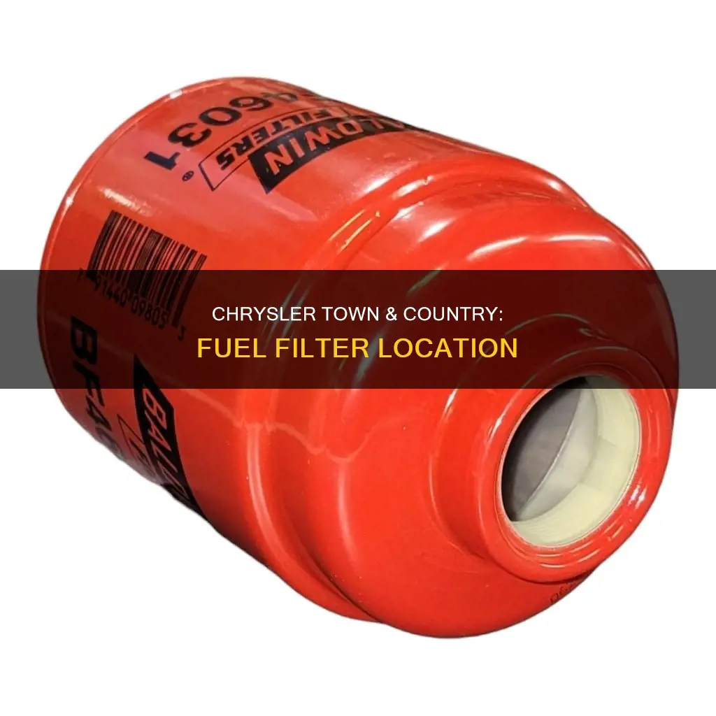 where is fuel filter on 2001 chrysler town and country