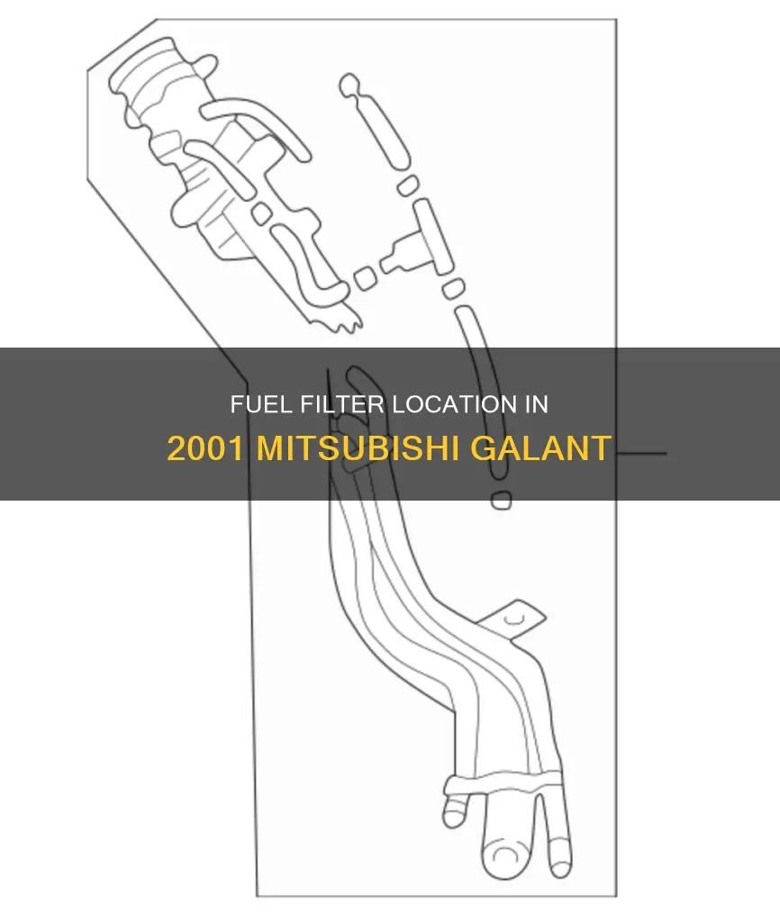 where is fuel filter on 2001 mitsubishi galant
