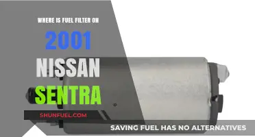 Locating the Fuel Filter in a 2001 Nissan Sentra