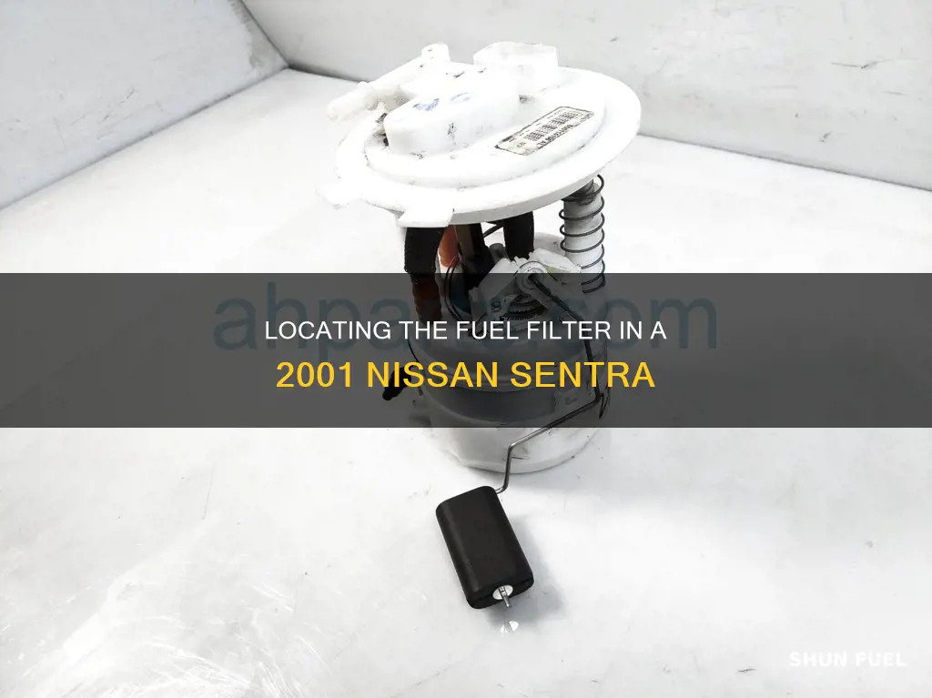where is fuel filter on 2001 nissan sentra