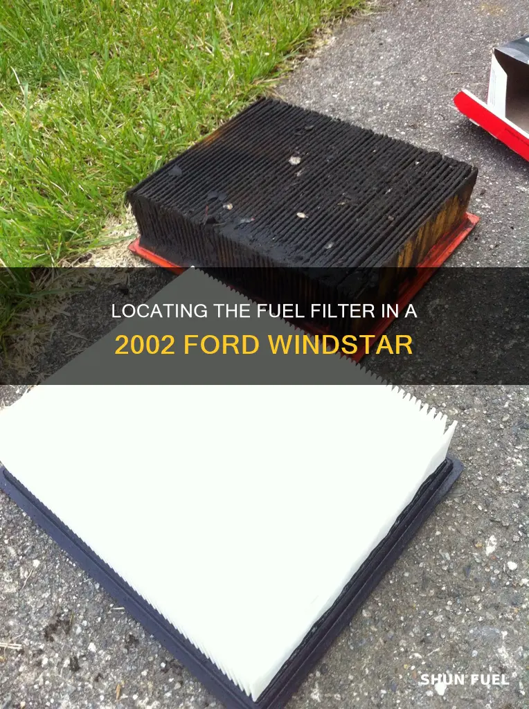 where is fuel filter on 2002 ford windstar