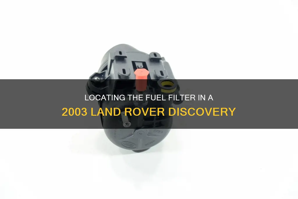where is fuel filter on 2003 land rover discovery 2