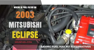 Locating the Fuel Filter in a 2003 Mitsubishi Eclipse