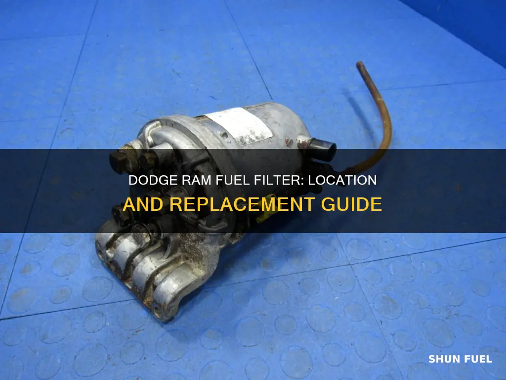 where is fuel filter on 2004 dodge ram