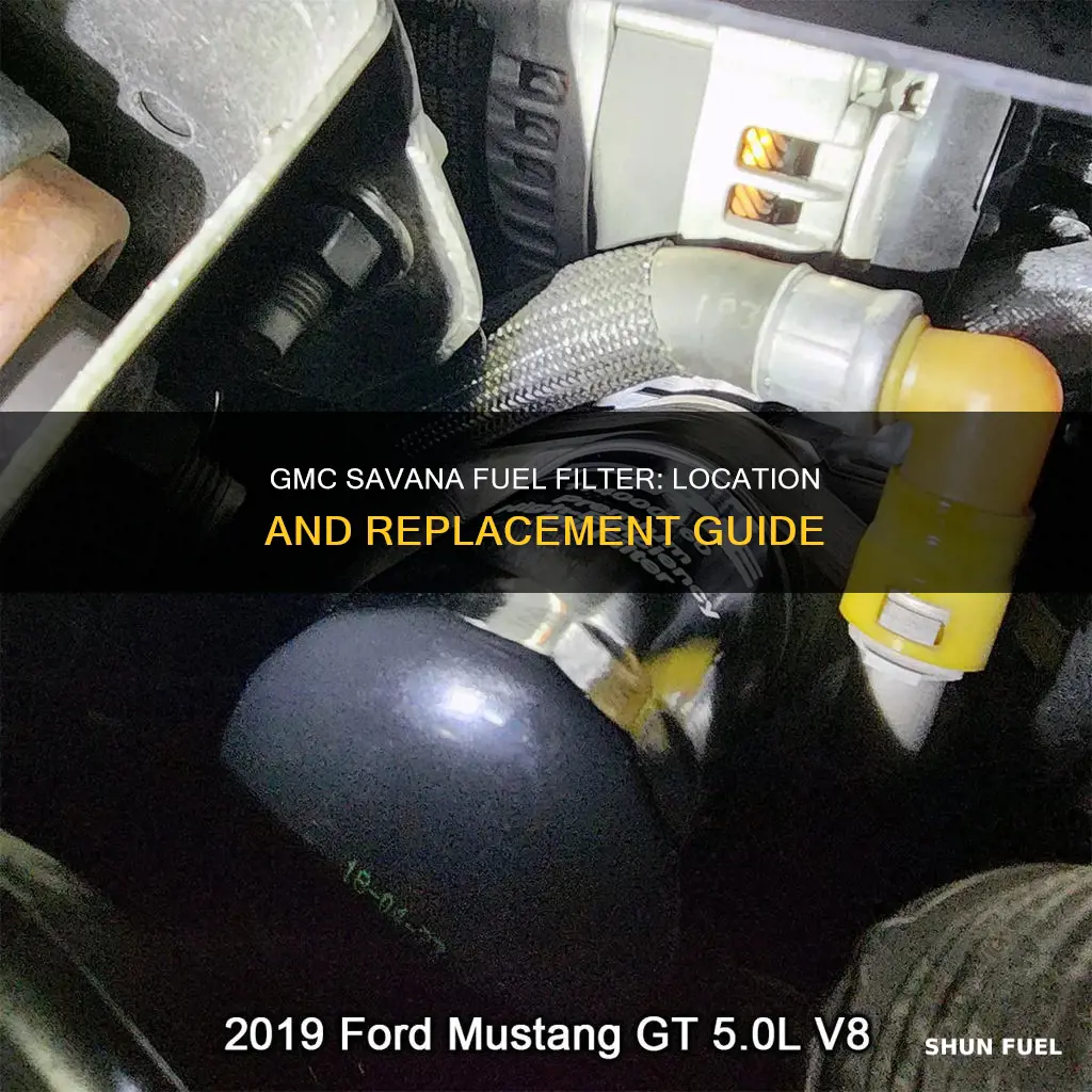 where is fuel filter on 2004 gmc savana