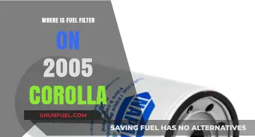 Locating the Fuel Filter in a 2005 Corolla