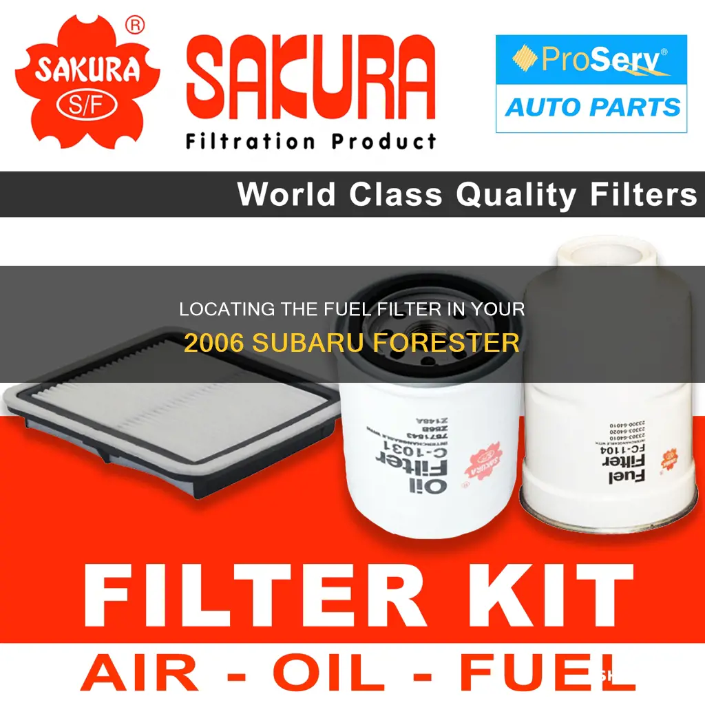 where is fuel filter on 2006 subaru forester
