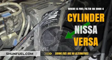 Fuel Filter Location in 2008 Nissan Versa