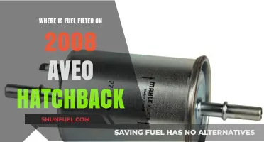 Finding the Fuel Filter in Your 2008 Aveo Hatchback