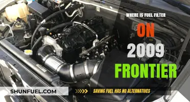 Locating the Fuel Filter in a 2009 Nissan Frontier