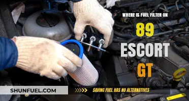Locating the Fuel Filter in Your 89 Escort GT